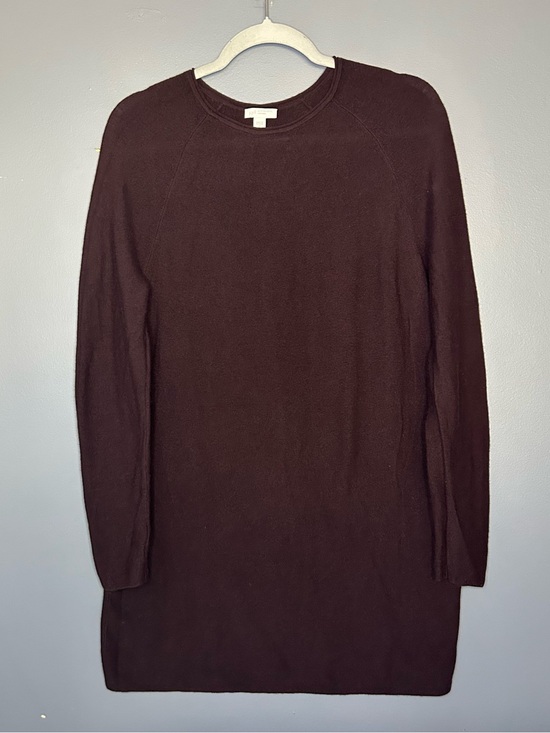 J. Jill Sweaters - J. Jill Sweater Tunic Womens M Burgundy Soft Lightweight Merino Wool Crew Neck